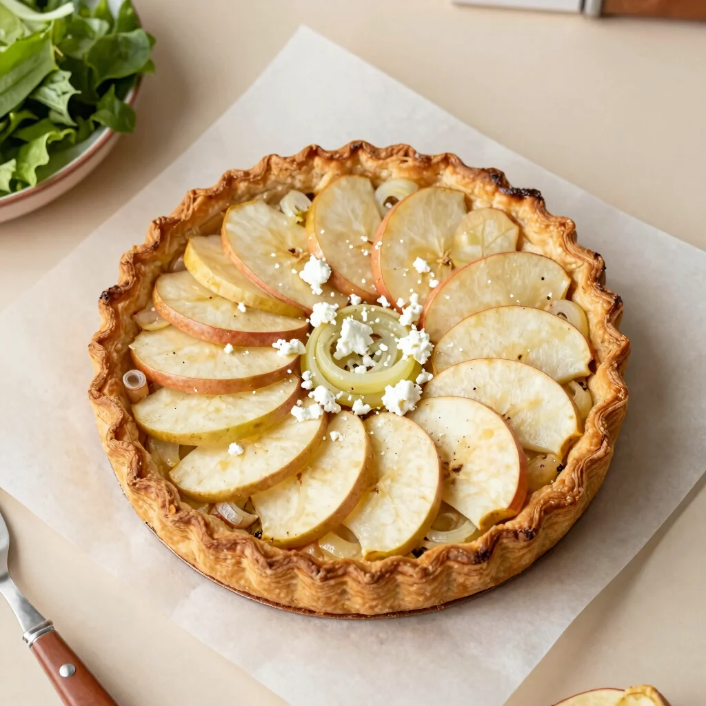 A Savory Apple Tart for an Ordinary Supper